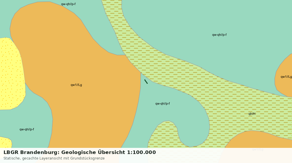 Statische Kartenansicht: LBGR Brandenburg: Geologische Übersicht 1:100.000