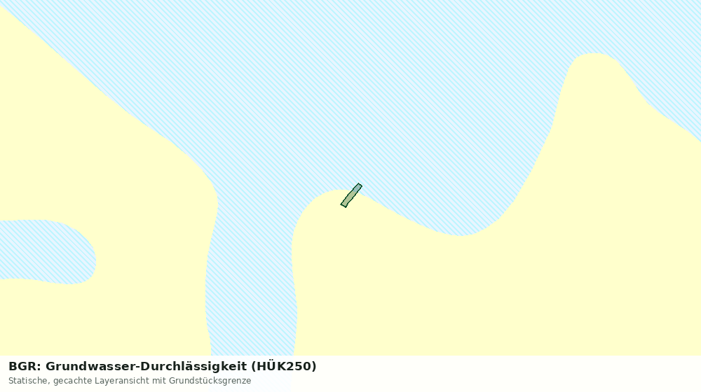 Statische Kartenansicht: BGR: Grundwasser-Durchlässigkeit (HÜK250)