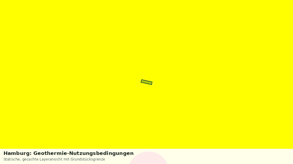 Statische Kartenansicht: Hamburg: Geothermie-Nutzungsbedingungen