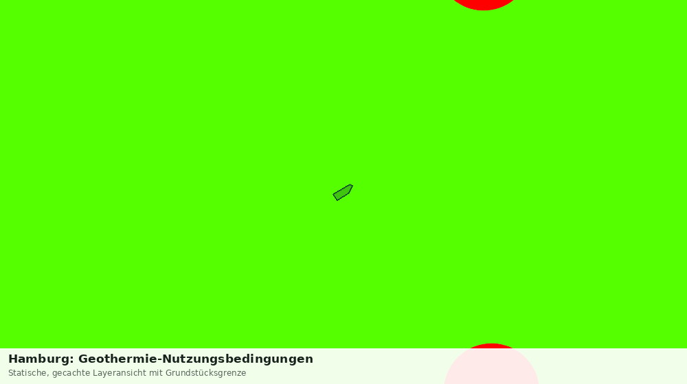 Statische Kartenansicht: Hamburg: Geothermie-Nutzungsbedingungen