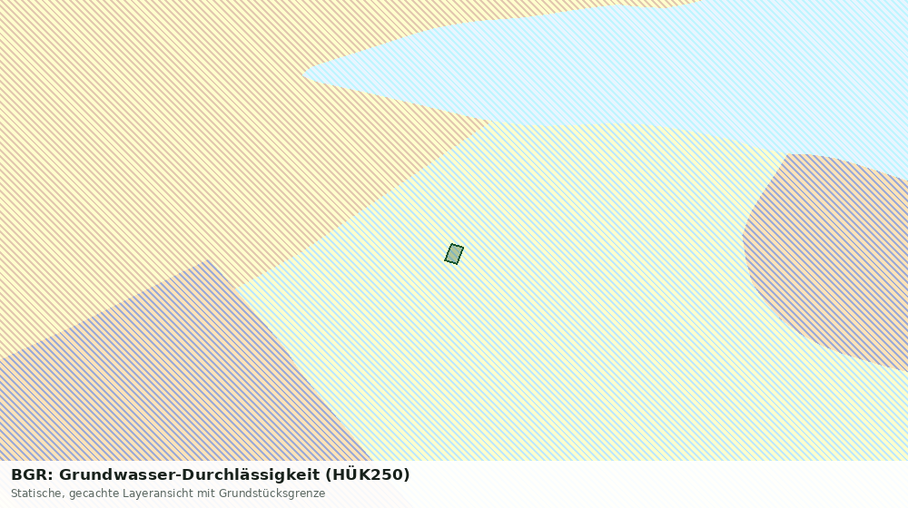 Statische Kartenansicht: BGR: Grundwasser-Durchlässigkeit (HÜK250)