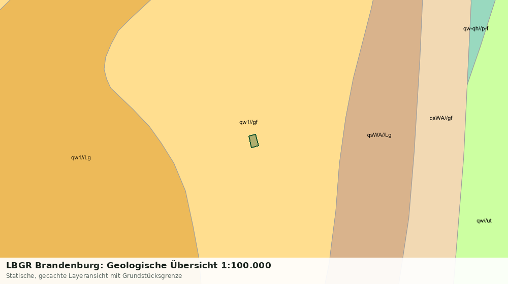Statische Kartenansicht: LBGR Brandenburg: Geologische Übersicht 1:100.000