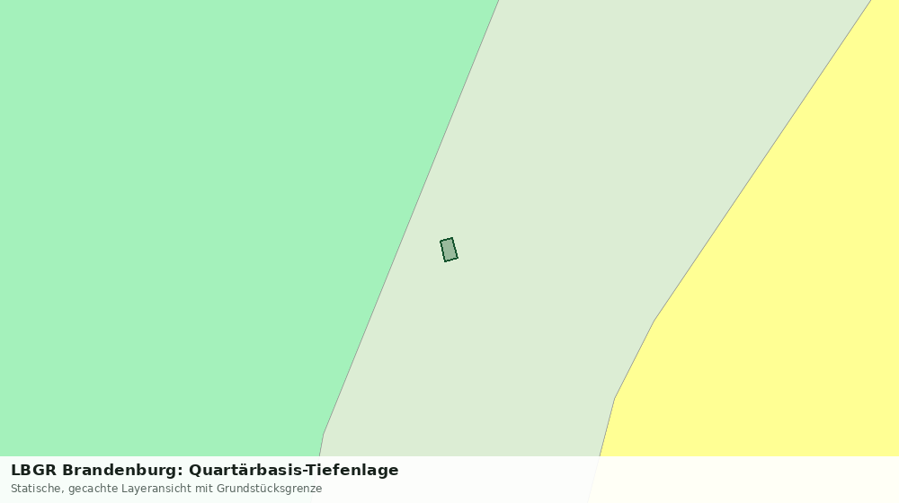 Statische Kartenansicht: LBGR Brandenburg: Quartärbasis-Tiefenlage