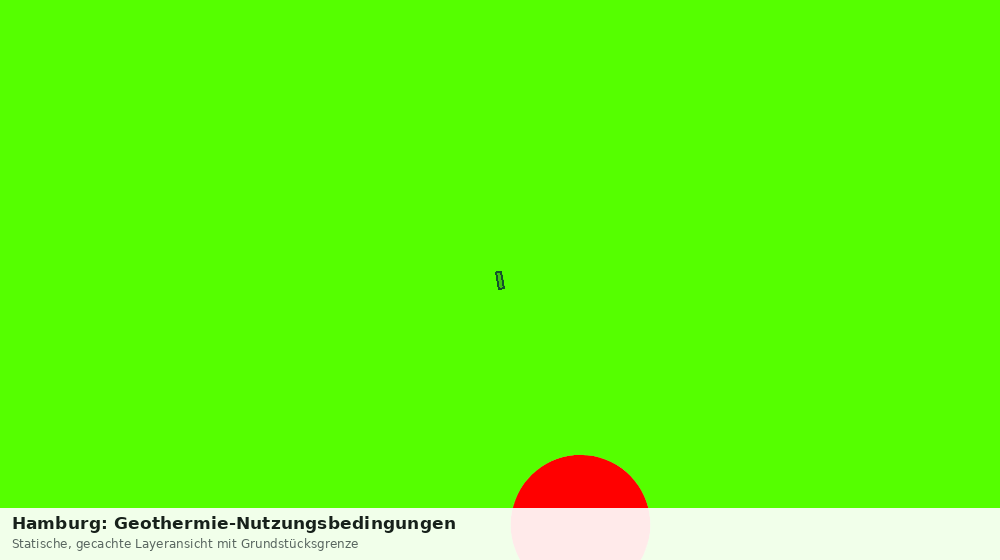 Statische Kartenansicht: Hamburg: Geothermie-Nutzungsbedingungen