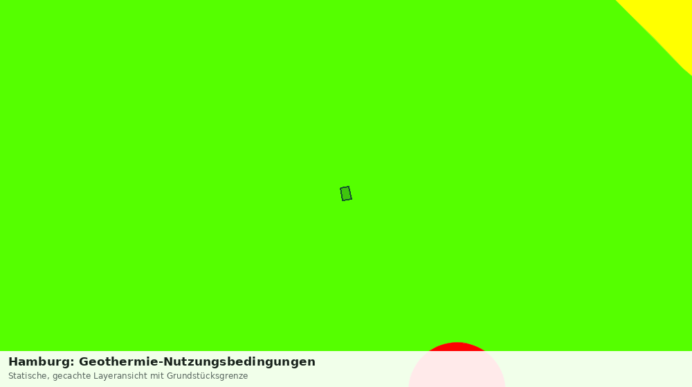 Statische Kartenansicht: Hamburg: Geothermie-Nutzungsbedingungen