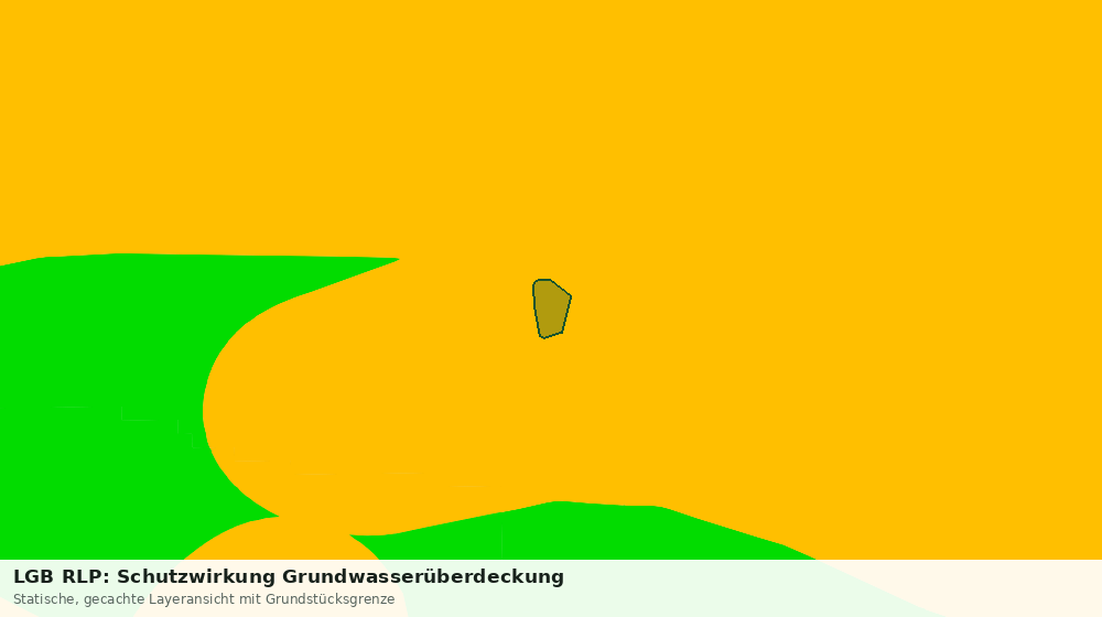 Statische Kartenansicht: LGB RLP: Schutzwirkung Grundwasserüberdeckung