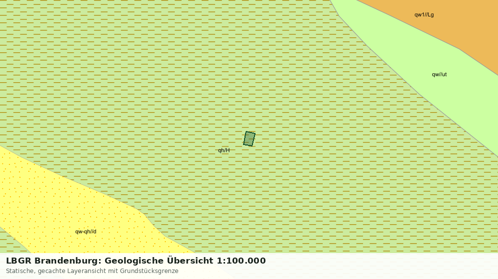 Statische Kartenansicht: LBGR Brandenburg: Geologische Übersicht 1:100.000