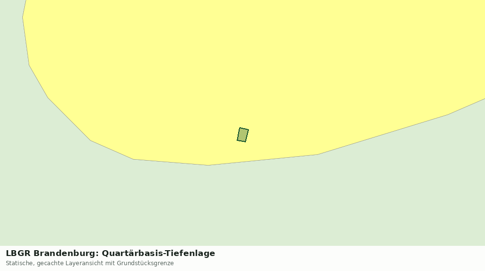 Statische Kartenansicht: LBGR Brandenburg: Quartärbasis-Tiefenlage