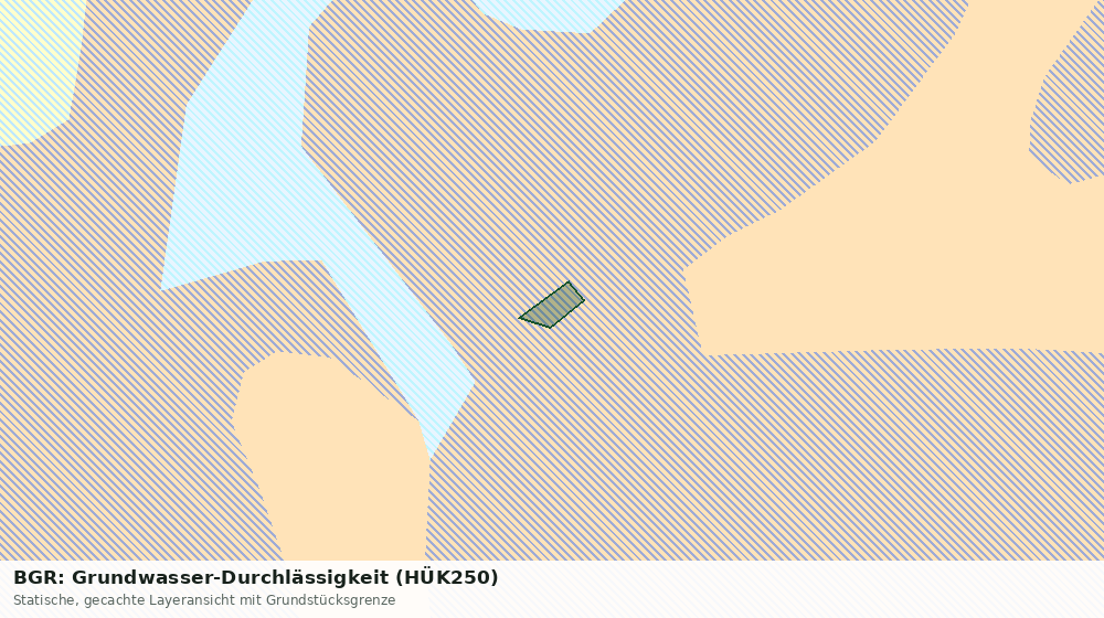 Statische Kartenansicht: BGR: Grundwasser-Durchlässigkeit (HÜK250)
