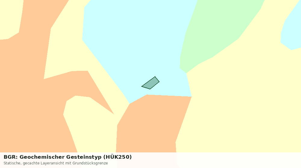 Statische Kartenansicht: BGR: Geochemischer Gesteinstyp (HÜK250)