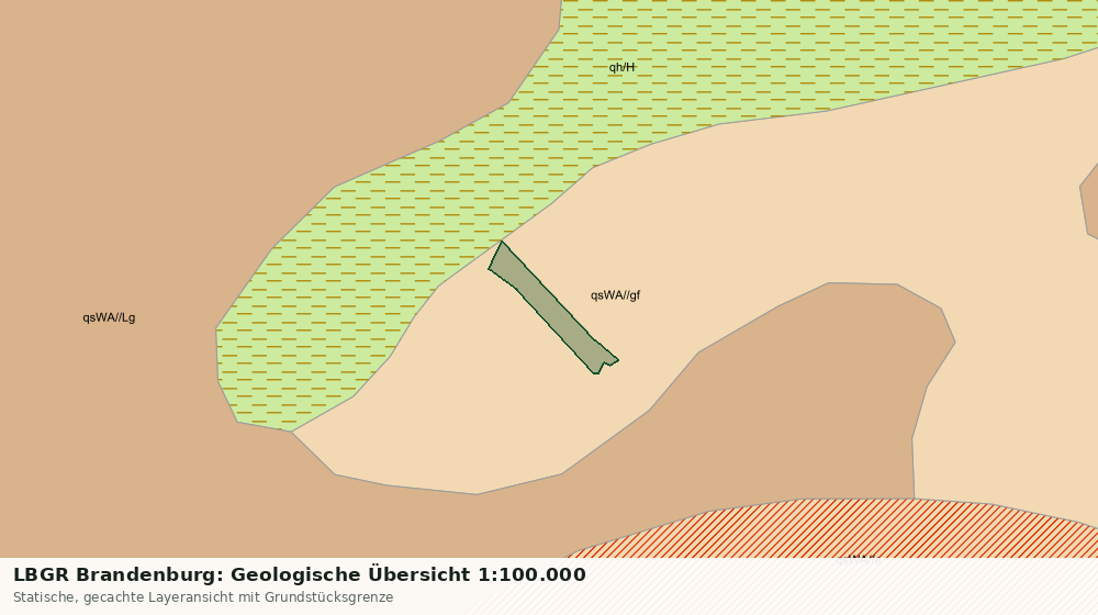 Statische Kartenansicht: LBGR Brandenburg: Geologische Übersicht 1:100.000