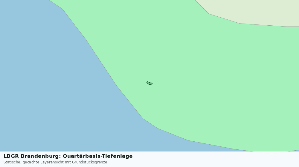 Statische Kartenansicht: LBGR Brandenburg: Quartärbasis-Tiefenlage