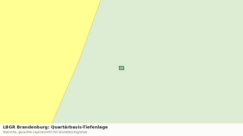 Statische Kartenansicht: LBGR Brandenburg: Quartärbasis-Tiefenlage