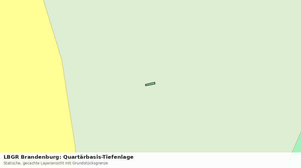 Statische Kartenansicht: LBGR Brandenburg: Quartärbasis-Tiefenlage