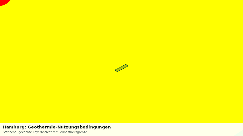 Statische Kartenansicht: Hamburg: Geothermie-Nutzungsbedingungen