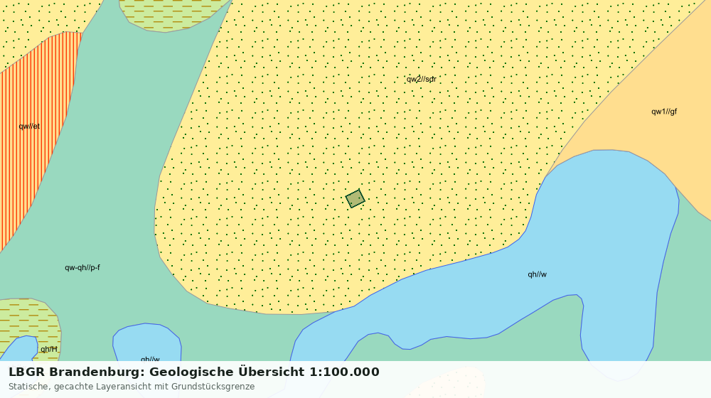 Statische Kartenansicht: LBGR Brandenburg: Geologische Übersicht 1:100.000