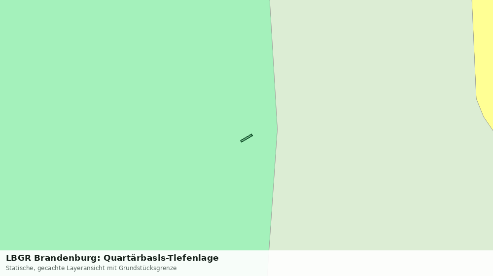 Statische Kartenansicht: LBGR Brandenburg: Quartärbasis-Tiefenlage