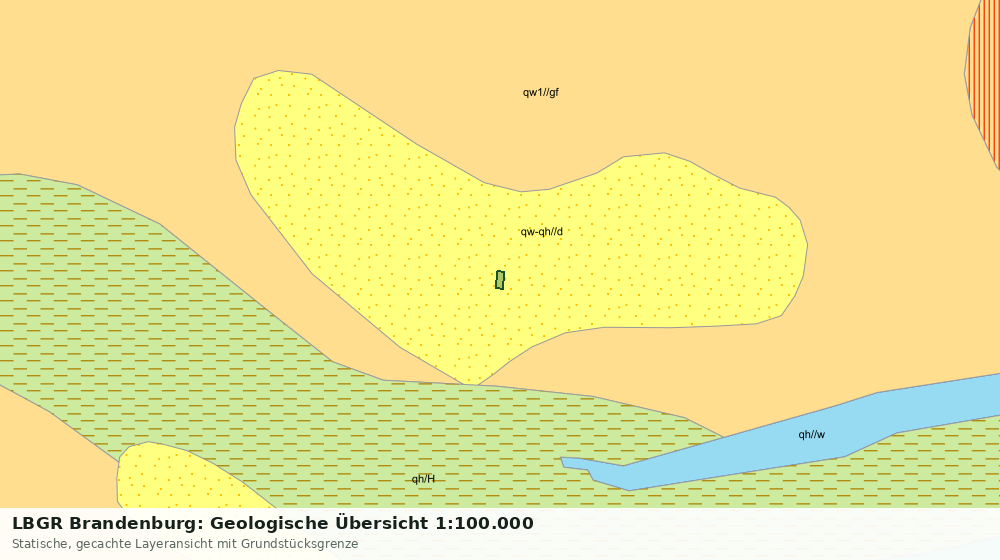 Statische Kartenansicht: LBGR Brandenburg: Geologische Übersicht 1:100.000