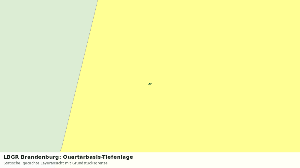 Statische Kartenansicht: LBGR Brandenburg: Quartärbasis-Tiefenlage