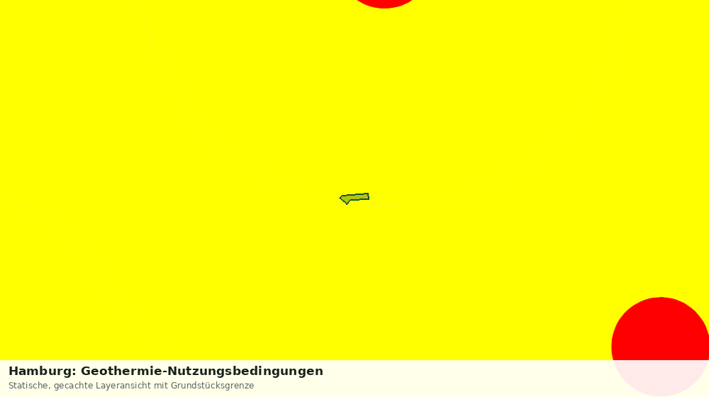 Statische Kartenansicht: Hamburg: Geothermie-Nutzungsbedingungen