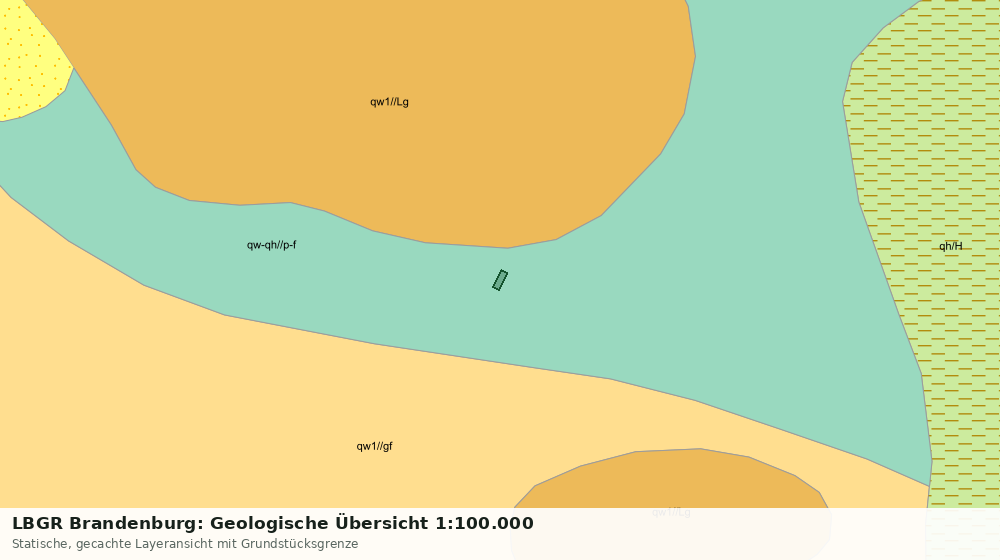 Statische Kartenansicht: LBGR Brandenburg: Geologische Übersicht 1:100.000