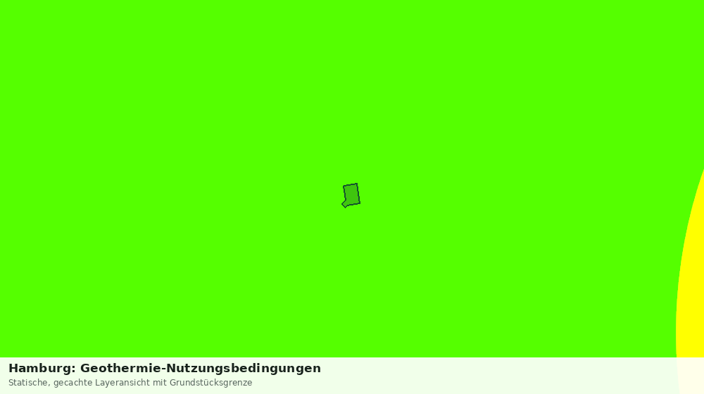 Statische Kartenansicht: Hamburg: Geothermie-Nutzungsbedingungen