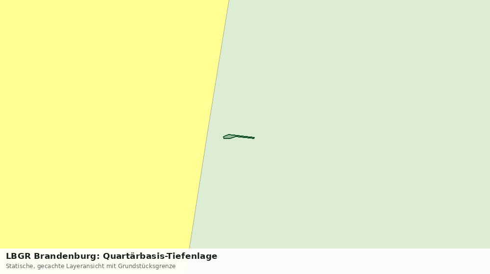 Statische Kartenansicht: LBGR Brandenburg: Quartärbasis-Tiefenlage