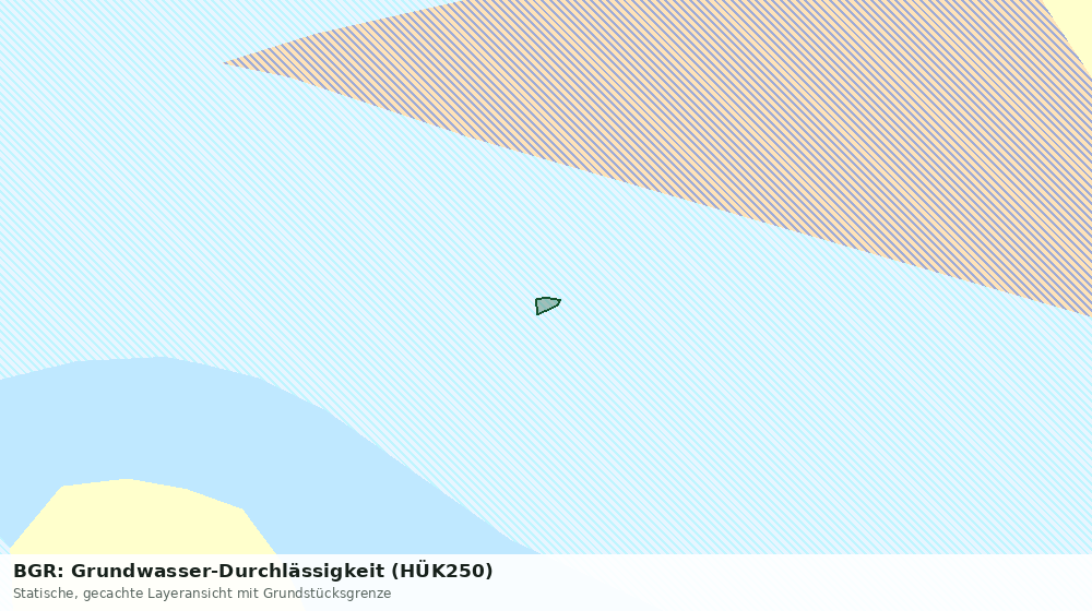 Statische Kartenansicht: BGR: Grundwasser-Durchlässigkeit (HÜK250)