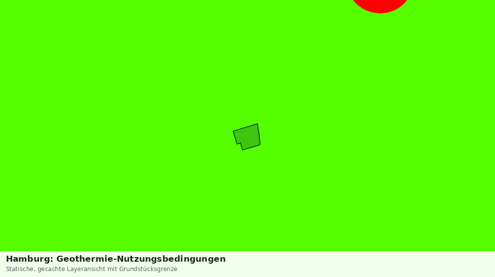 Statische Kartenansicht: Hamburg: Geothermie-Nutzungsbedingungen