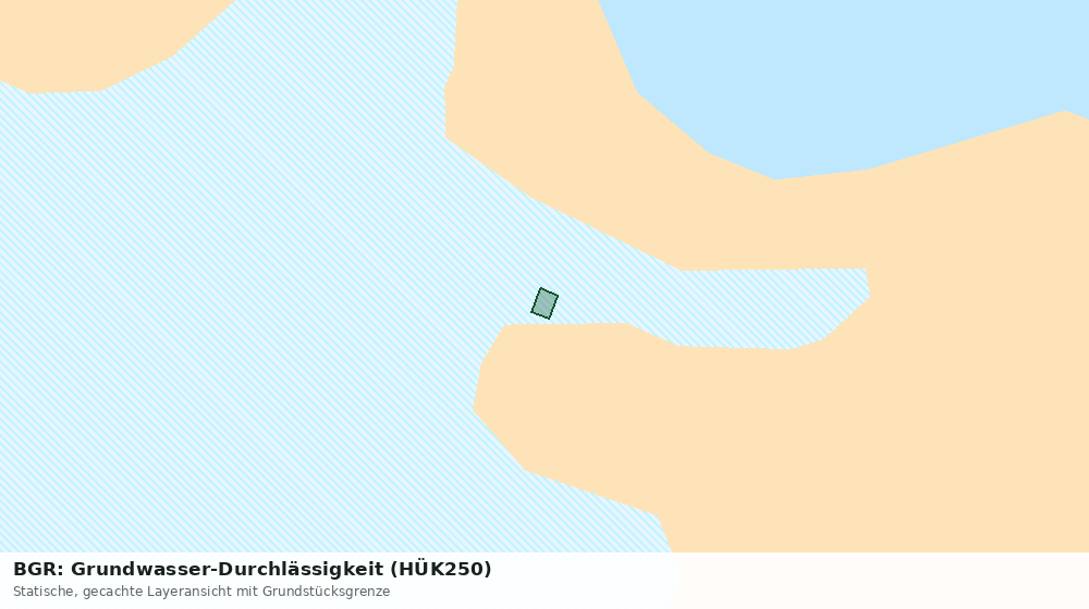 Statische Kartenansicht: BGR: Grundwasser-Durchlässigkeit (HÜK250)