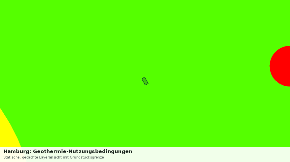 Statische Kartenansicht: Hamburg: Geothermie-Nutzungsbedingungen