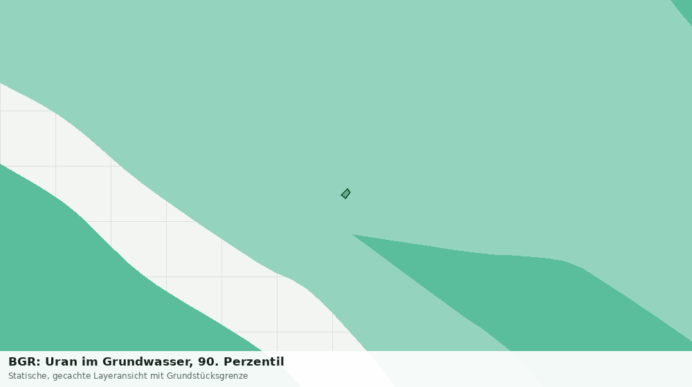 Statische Kartenansicht: BGR: Uran im Grundwasser, 90. Perzentil
