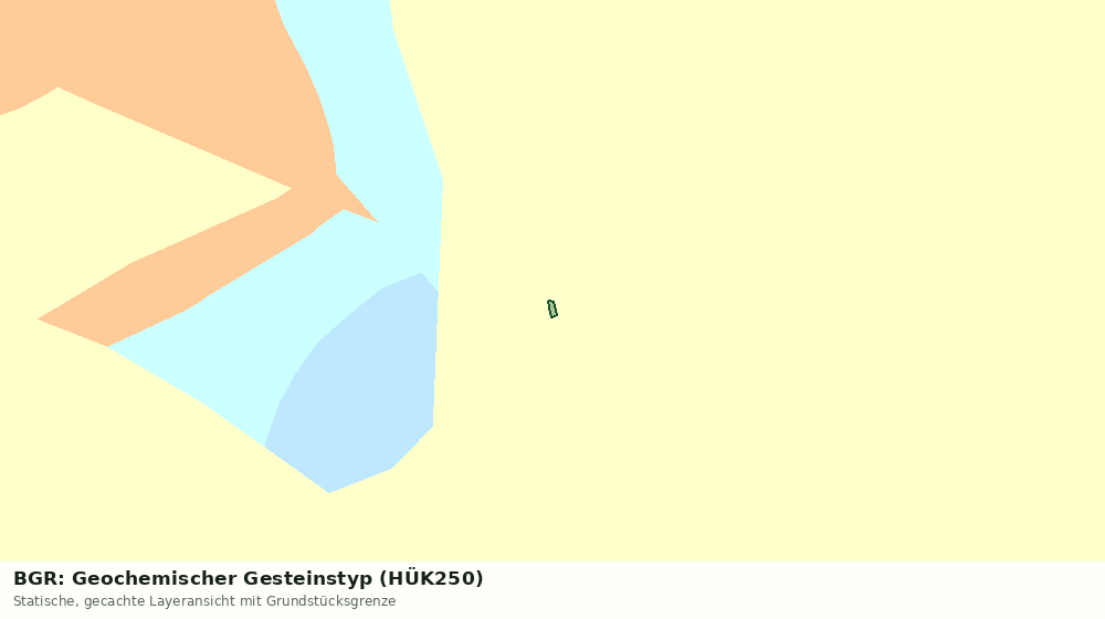 Statische Kartenansicht: BGR: Geochemischer Gesteinstyp (HÜK250)