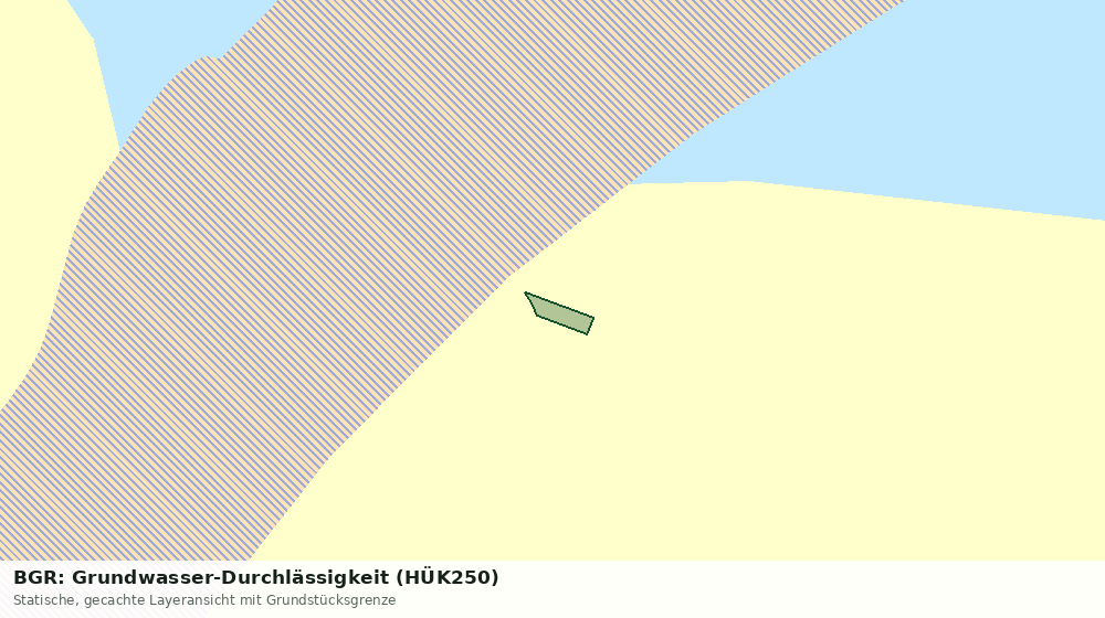 Statische Kartenansicht: BGR: Grundwasser-Durchlässigkeit (HÜK250)