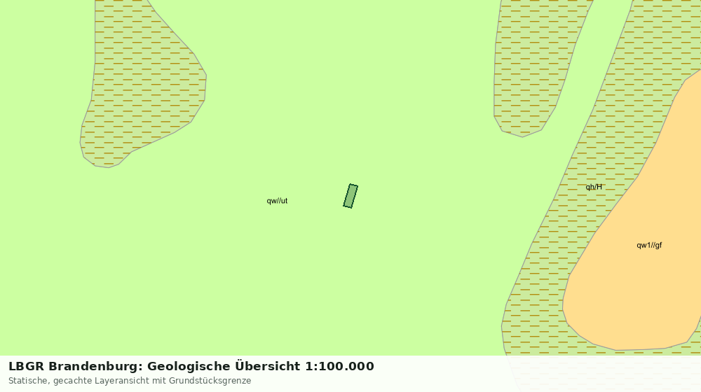 Statische Kartenansicht: LBGR Brandenburg: Geologische Übersicht 1:100.000