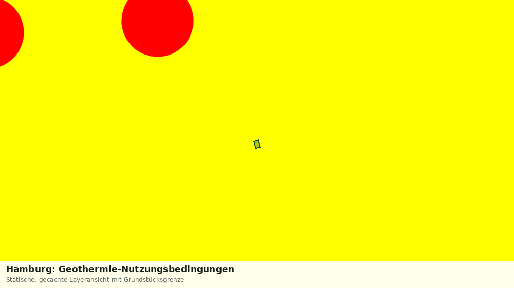 Statische Kartenansicht: Hamburg: Geothermie-Nutzungsbedingungen