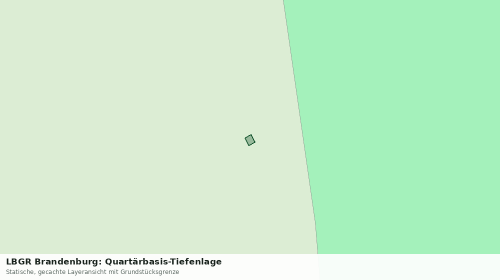 Statische Kartenansicht: LBGR Brandenburg: Quartärbasis-Tiefenlage