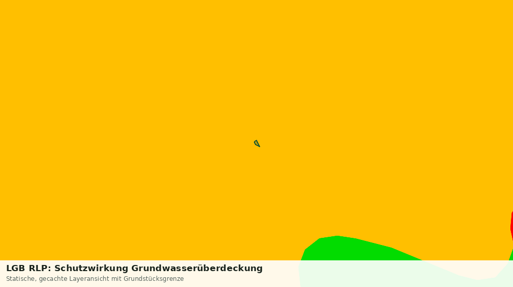 Statische Kartenansicht: LGB RLP: Schutzwirkung Grundwasserüberdeckung