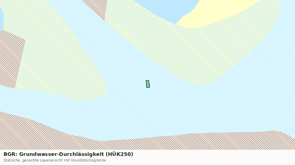 Statische Kartenansicht: BGR: Grundwasser-Durchlässigkeit (HÜK250)