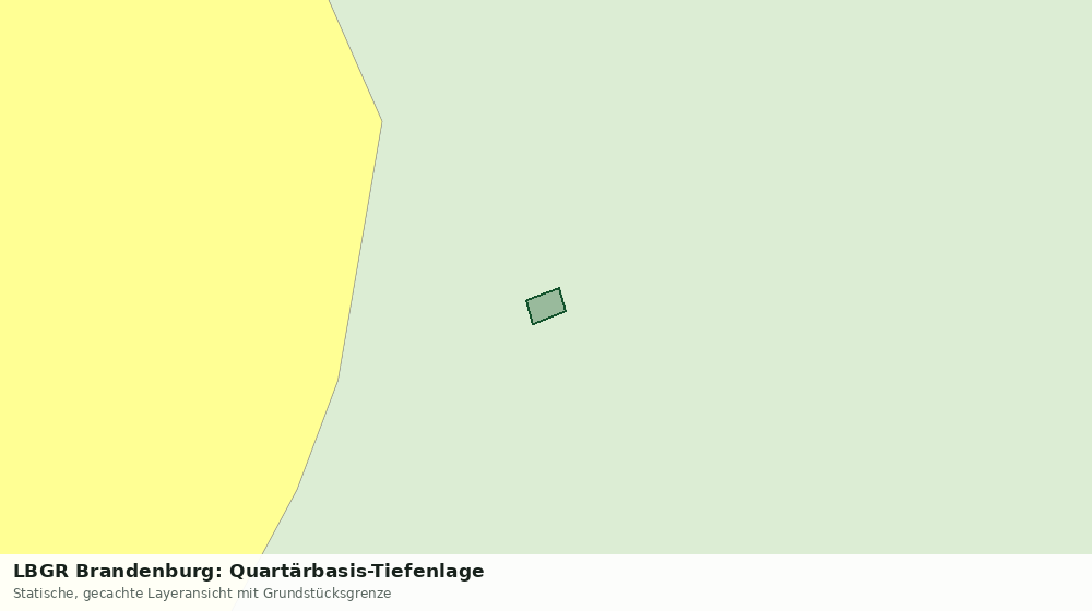 Statische Kartenansicht: LBGR Brandenburg: Quartärbasis-Tiefenlage