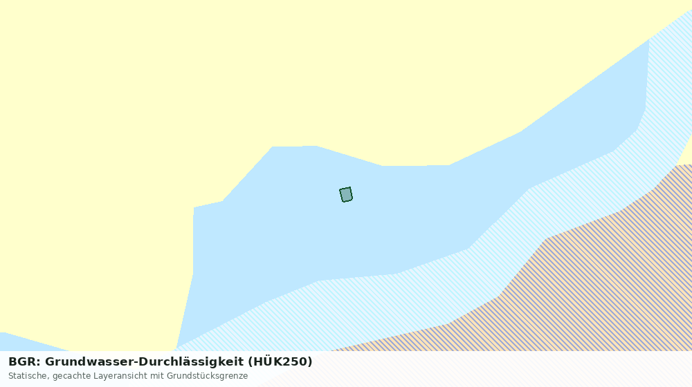 Statische Kartenansicht: BGR: Grundwasser-Durchlässigkeit (HÜK250)