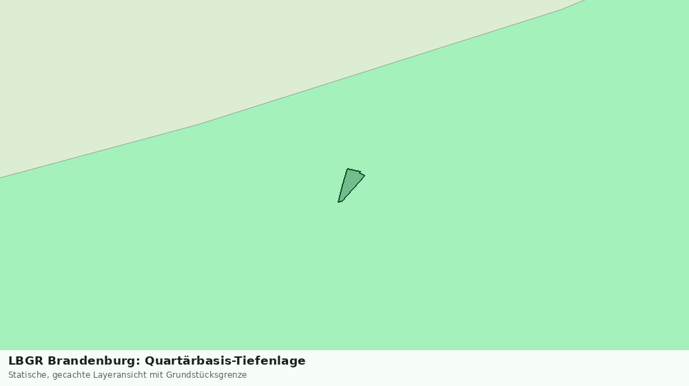 Statische Kartenansicht: LBGR Brandenburg: Quartärbasis-Tiefenlage