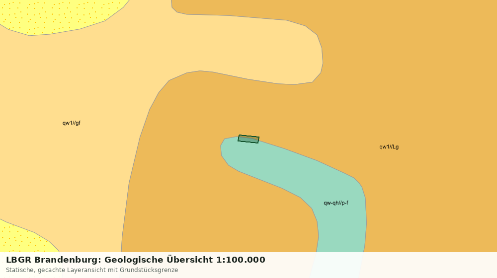 Statische Kartenansicht: LBGR Brandenburg: Geologische Übersicht 1:100.000