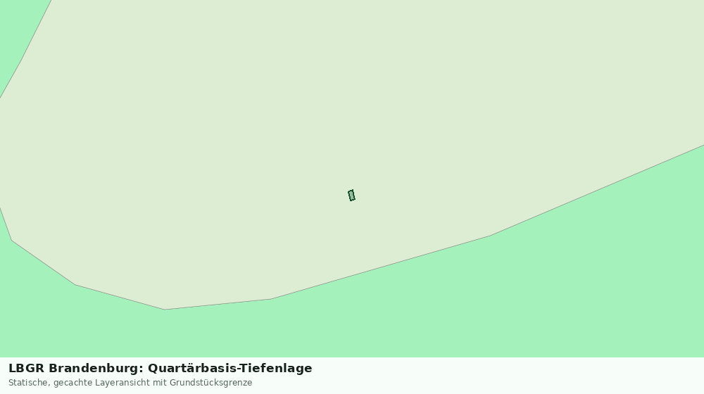 Statische Kartenansicht: LBGR Brandenburg: Quartärbasis-Tiefenlage