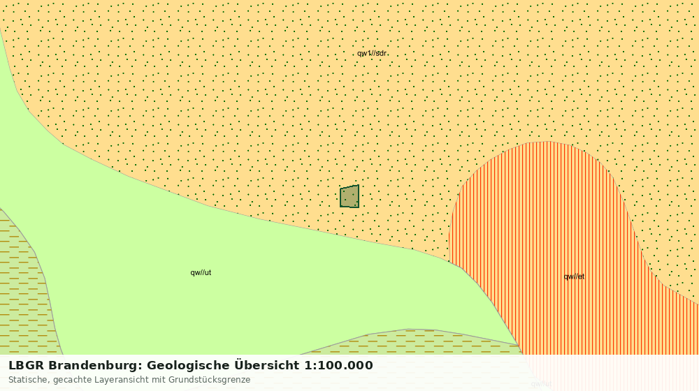 Statische Kartenansicht: LBGR Brandenburg: Geologische Übersicht 1:100.000