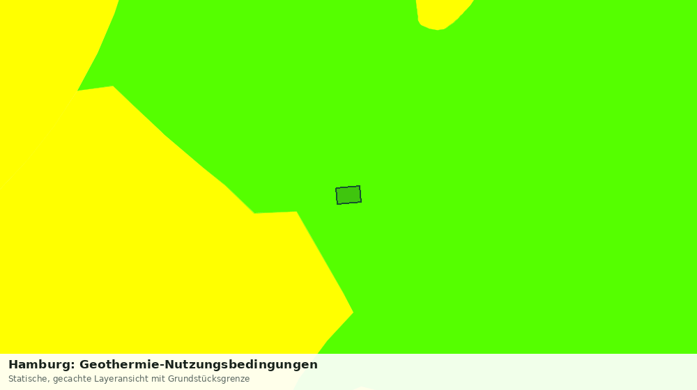 Statische Kartenansicht: Hamburg: Geothermie-Nutzungsbedingungen