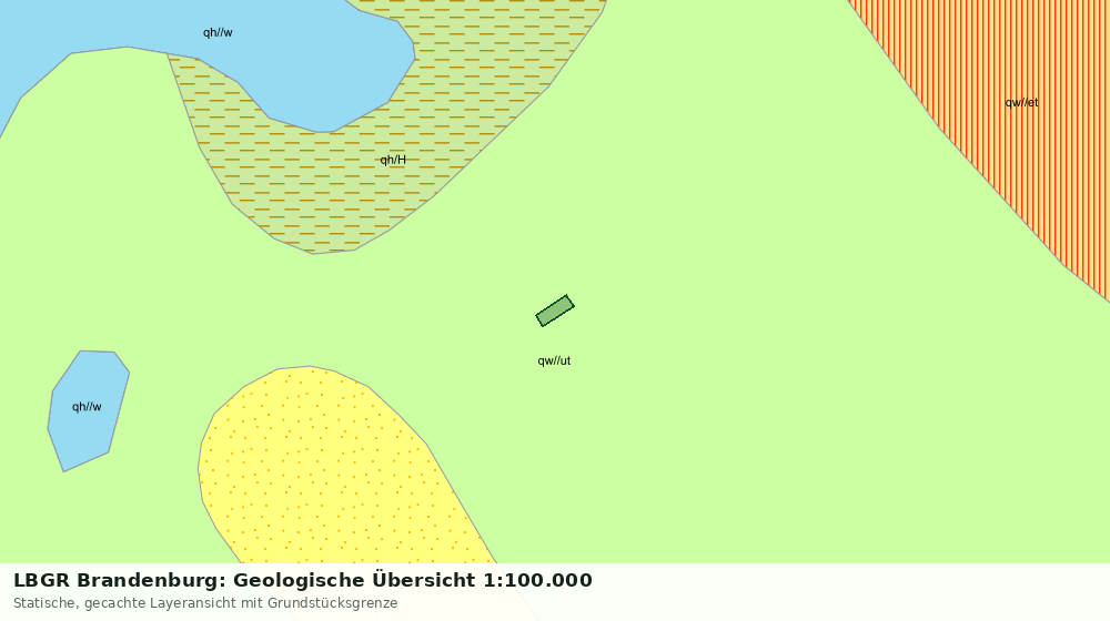Statische Kartenansicht: LBGR Brandenburg: Geologische Übersicht 1:100.000