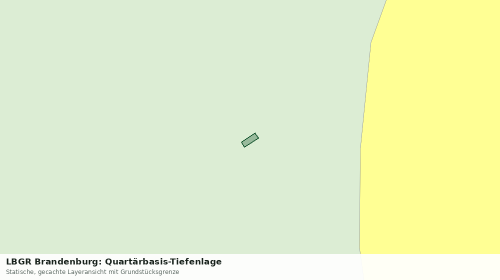 Statische Kartenansicht: LBGR Brandenburg: Quartärbasis-Tiefenlage