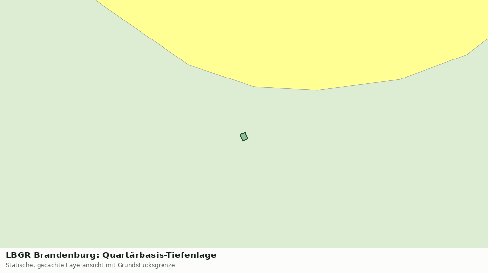 Statische Kartenansicht: LBGR Brandenburg: Quartärbasis-Tiefenlage