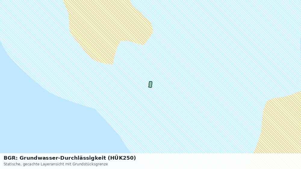 Statische Kartenansicht: BGR: Grundwasser-Durchlässigkeit (HÜK250)